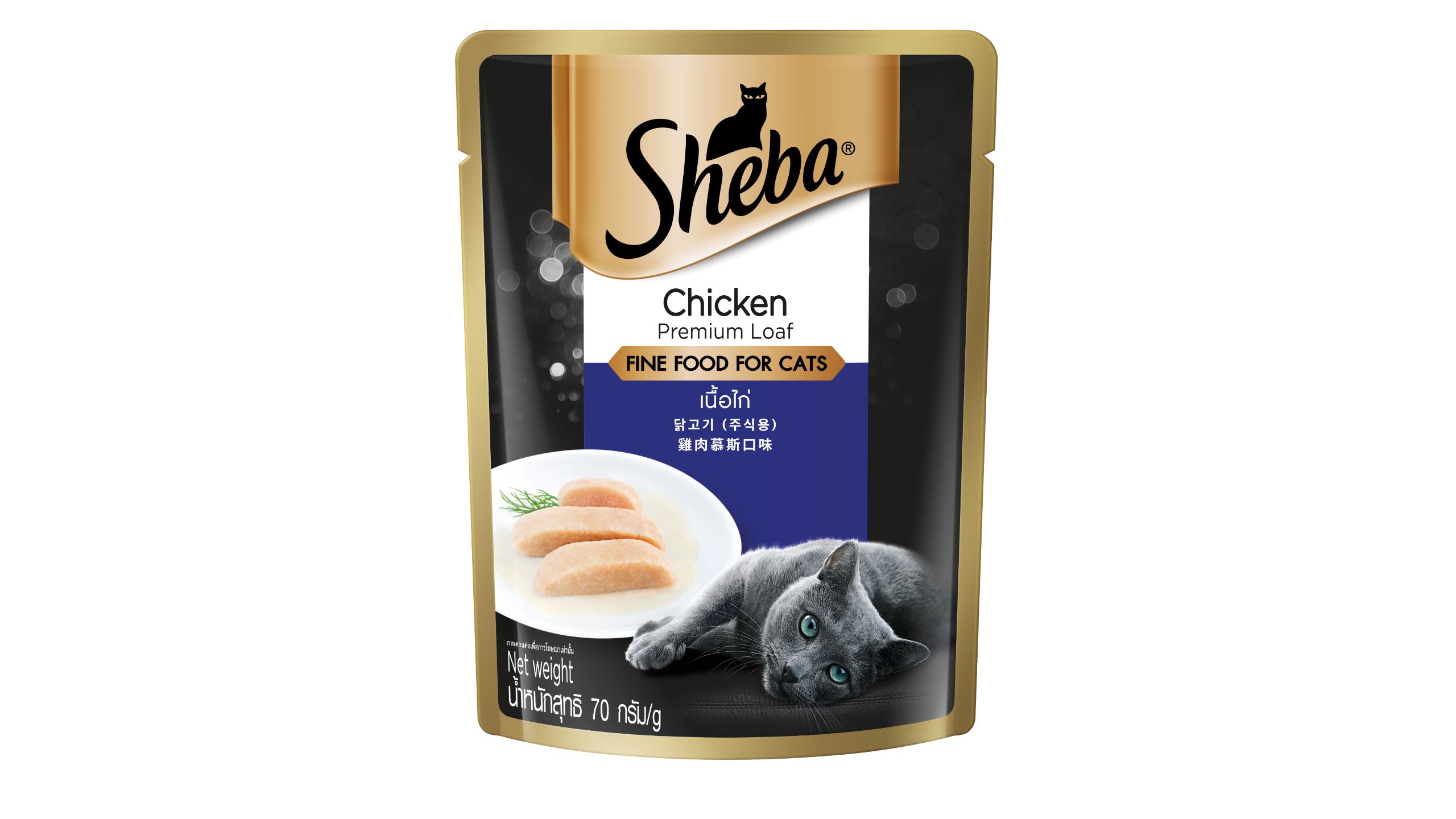 Buy Sheba Cat Wet Food Pouch Adult Chicken 70g from pandamart UTM